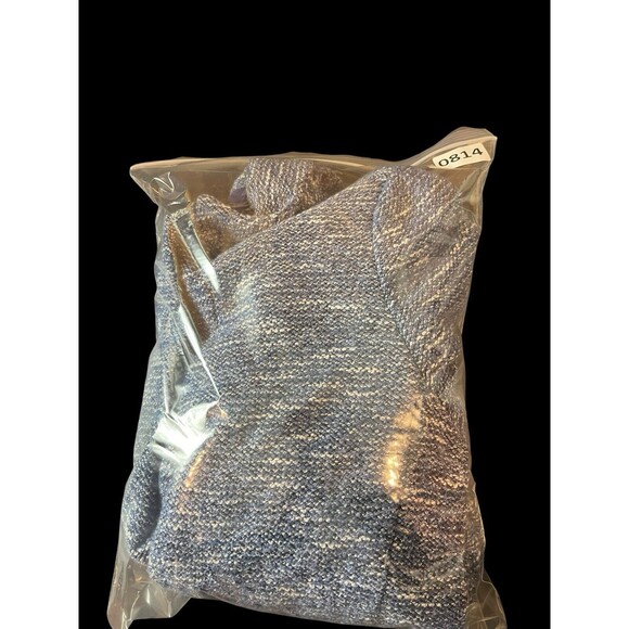 Talbots Blue Tweed Barleycorn Long Sleeve Double Breasted Career Blazer 12P - Picture 9 of 9